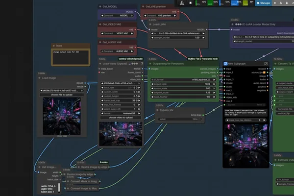 New workflow enables flat video to VR conversion with consistent outpainting