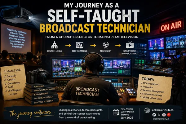 Self-taught Broadcast Technician chronicles media journey from church projector to AI