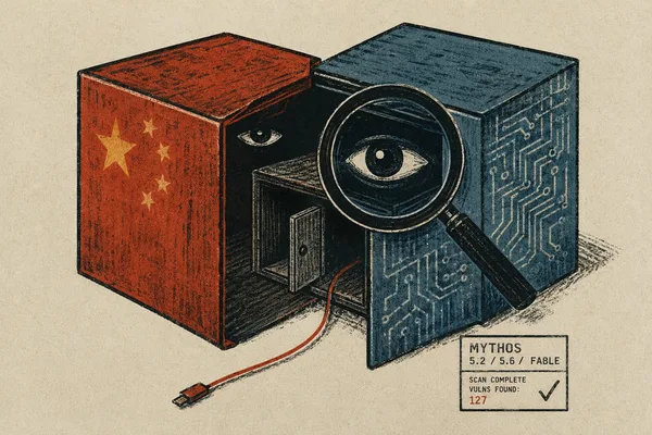 Advanced AI models like Mythos and GPT-5.6 can identify cyber vulnerabilities, impacting Chinese hardware risk