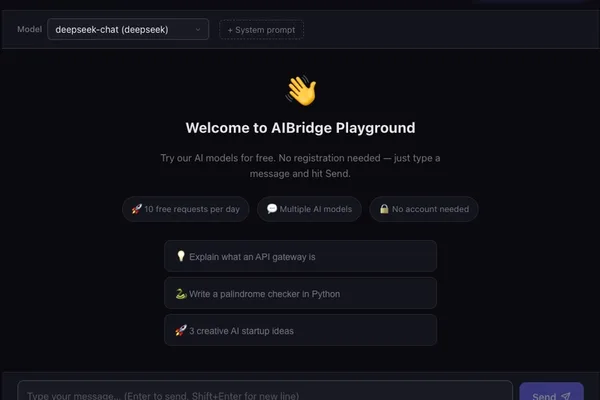 AIBridge removes signup wall for API playground, boosting developer conversions