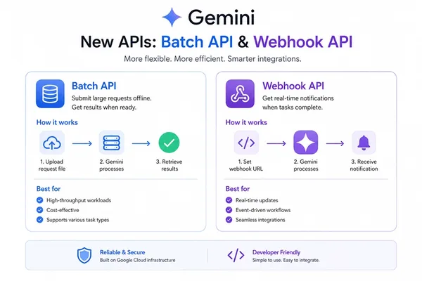 Google's Gemini APIs streamline batch LLM processing with webhooks