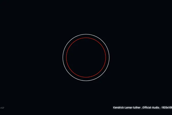User creates audio visualizer with Fable 5 Low model