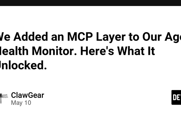ClawGear adds MCP layer to Agent Health Monitor, cuts cloud costs
