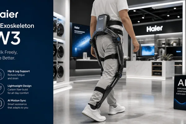Haier releases lightweight AI exoskeleton W3 for $2200