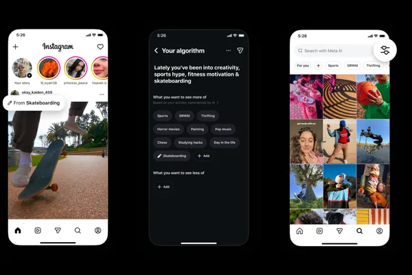 Instagram lets users personalize feed topics, but not following