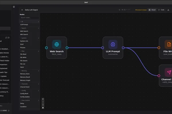 Zenii platform automates LLM workflows via plain English prompts