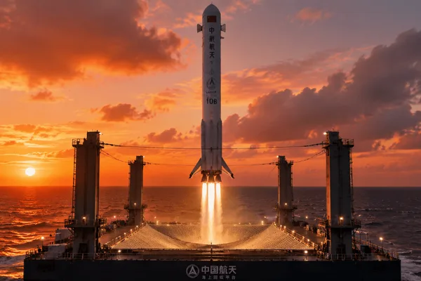 China's Long March 10B rocket showcases state-owned reusable tech, challenging private firms