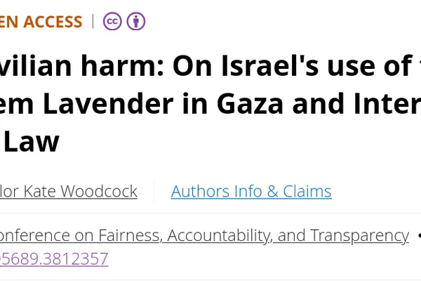 AI targeting system 'Lavender' in Gaza linked to civilian harm