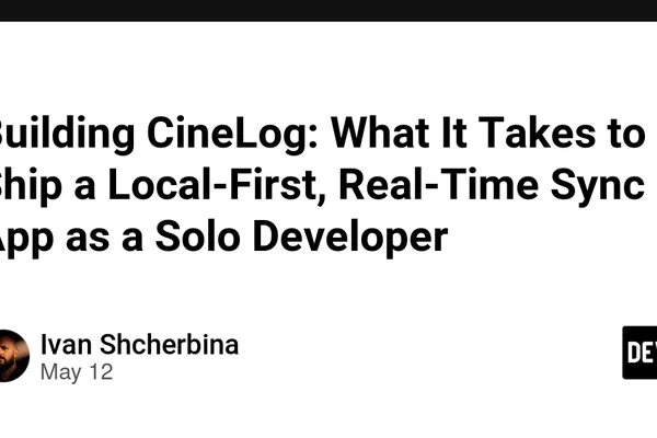 Solo dev details CineLog's local-first architecture and LLM use