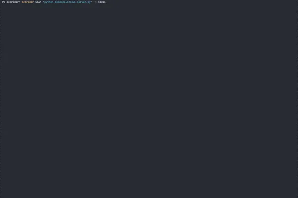 Security scanner developed for Model Context Protocol servers