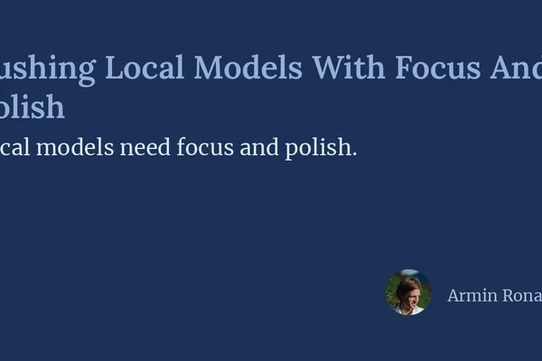 Local AI models lag hosted APIs due to complex setup and lack of polish