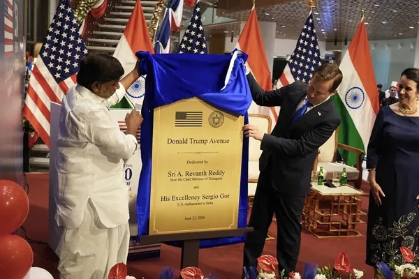 Indian city names road for Trump, igniting political firestorm