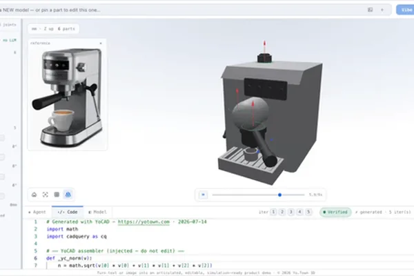AI converts single photo into articulated CAD model