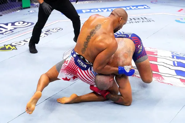 Gane's UFC win over Pereira marred by illegal strikes