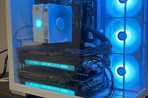 用户构建双 RTX 3090 用于本地 LLM 推理，寻求工作集成建议