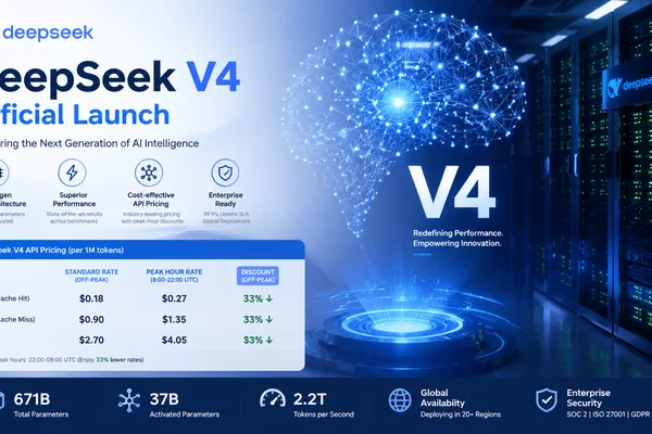 DeepSeek V4将于7月中旬正式发布，高峰时段API定价上调