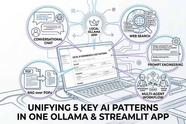 Streamlit App Demonstrates Five Key AI Patterns with Ollama