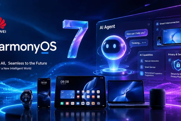 Huawei Unveils HarmonyOS 7 With 2,000 AI Agents to Challenge Apple