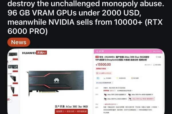 Reddit 用户讨论华为 GPU 与 CUDA 的兼容性，发布近一年后