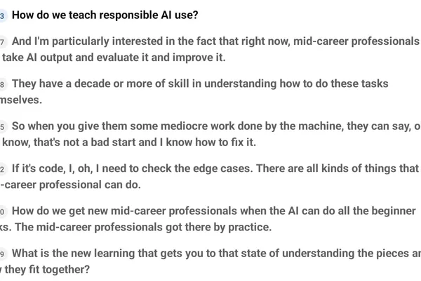 Amy Bruckman discusses AI's impact on education in TED talk