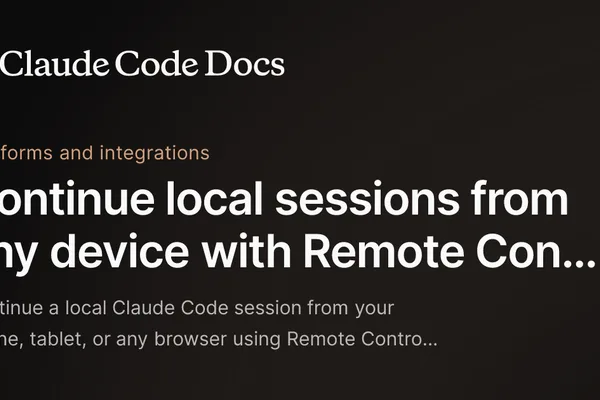Anthropic's Claude Code offers 1M context window and remote control