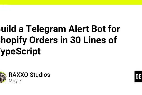 Developer builds custom Telegram bot for instant Shopify order alerts