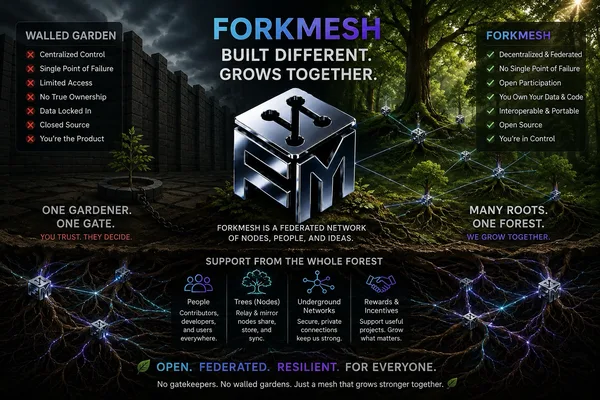 ForkMesh adds 3D graphs and Codex integration for AI agents