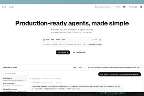 New agentcn framework simplifies AI agent development