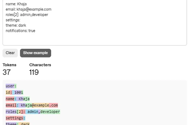 TOON 格式比 Minified JSON 节省的 token 数量有限