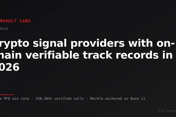 AlgoVault launches on-chain verifiable crypto signal tracking