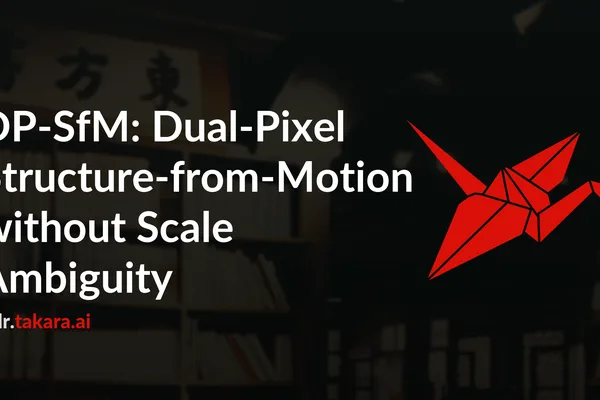 Dual-pixel sensors enable 3D reconstruction without scale ambiguity