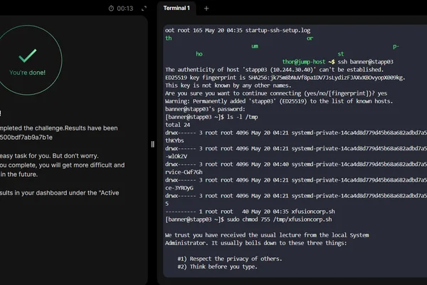 DevOps 之旅涵盖 Linux 权限和脚本执行