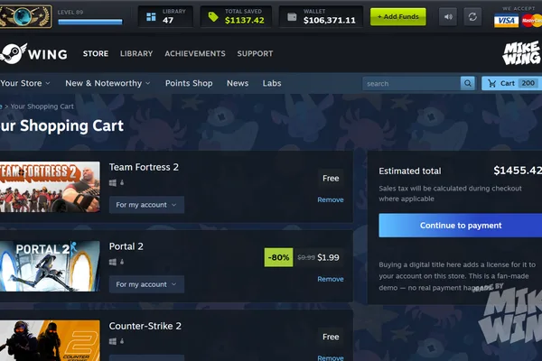 Steam Summer Sale Simulator offers virtual game shopping experience