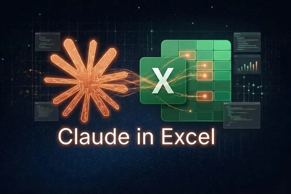 Claude AI integrated into Microsoft Excel for data tasks