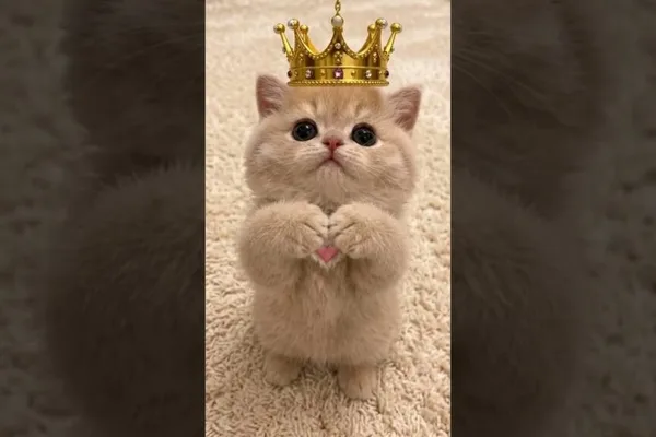 Social media post features brown cat with AI hashtags