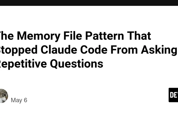 Claude Code uses memory files to eliminate repetitive questions for developers