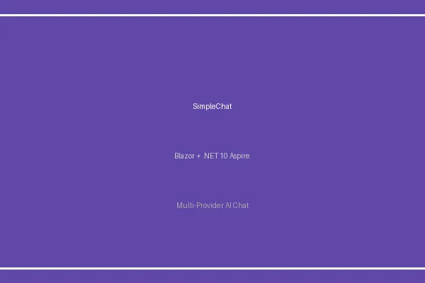 SimpleChat template simplifies .NET AI chat app development