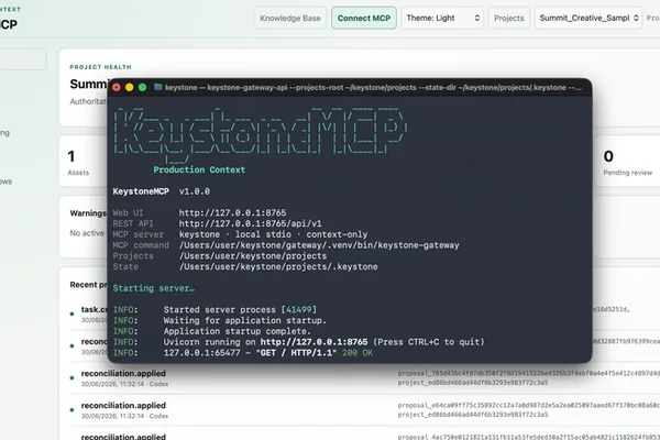 KeystoneMCP launches to give AI persistent memory for creative projects