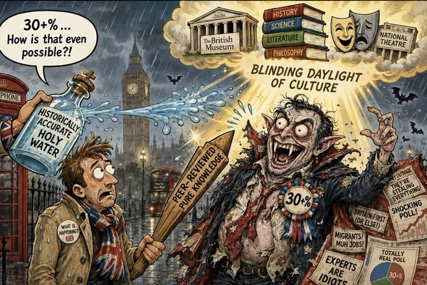 User questions Nigel Farage's high public approval in Great Britain