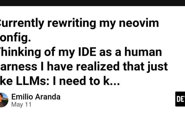 Author likens IDE mastery to LLM interaction