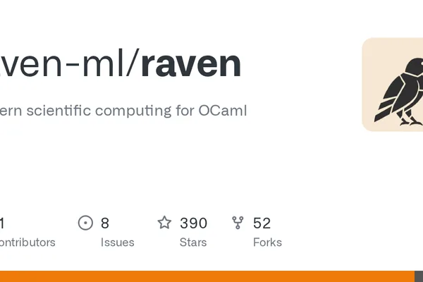 OCaml ecosystem Raven offers type-safe ML tools mirroring Python libraries