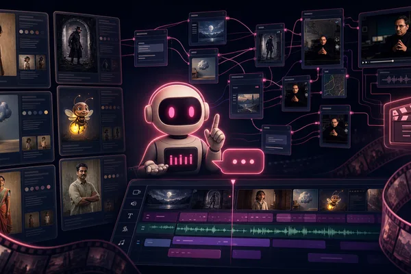 AI filmmaking tutorial uses Claude and TheFluxTrain for short films