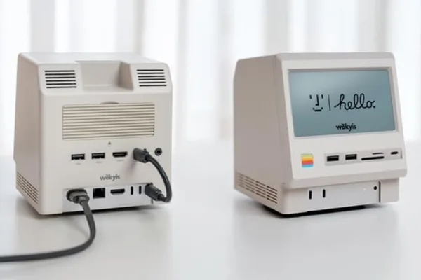 Retro dock transforms Mac Mini into a classic Macintosh with a 5-inch display