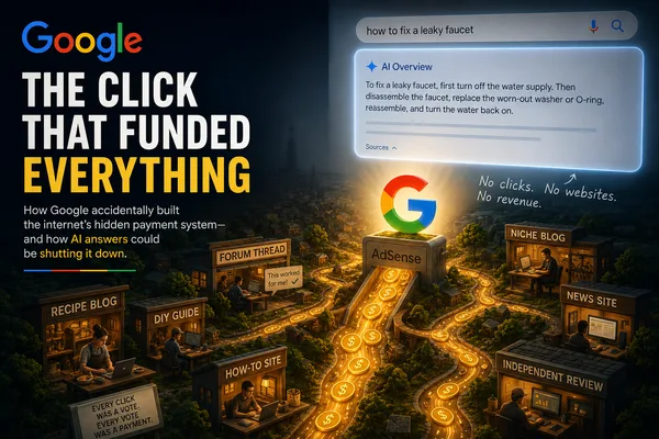 Google's AI may dismantle open web funding model