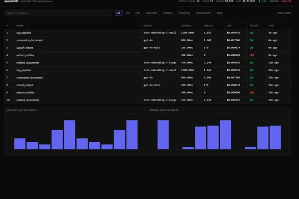 Developer releases local LLM pipeline tracer 'opensmith'
