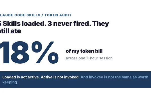 Claude Code Skills incur token costs even when inactive