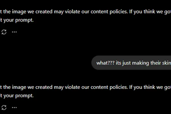 ChatGPT Fails to Generate Blue Skin in Images, User Reports