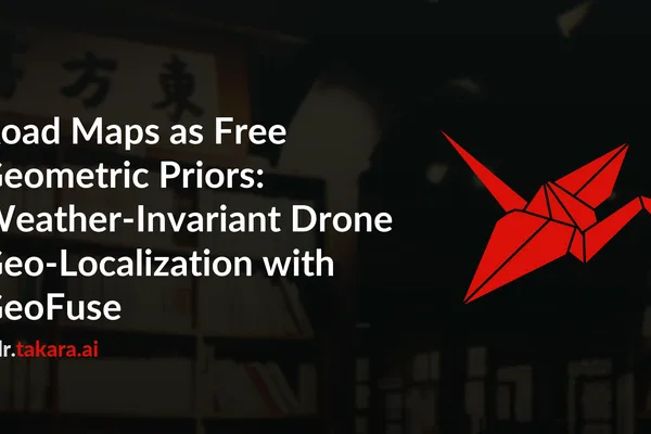 GeoFuse uses road maps to improve drone geo-localization in bad weather