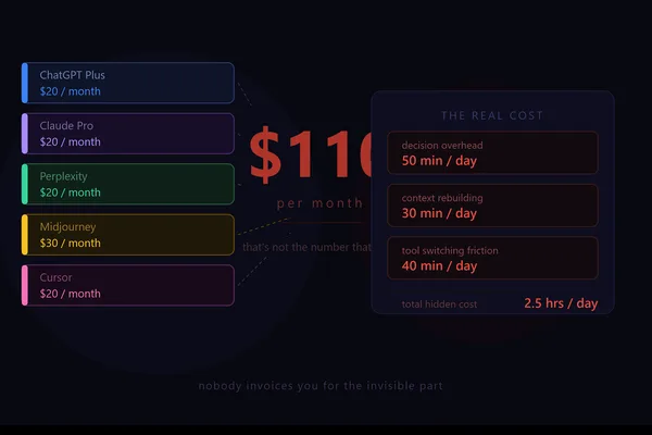 Author tallies cost of 5 AI subscriptions, finds total higher than expected