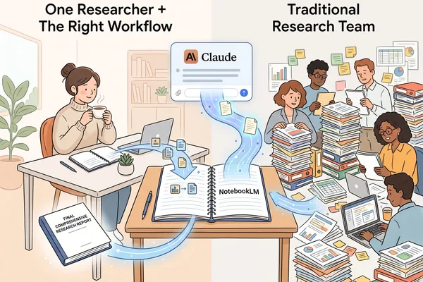 NotebookLM and Claude AI combine to boost individual research productivity